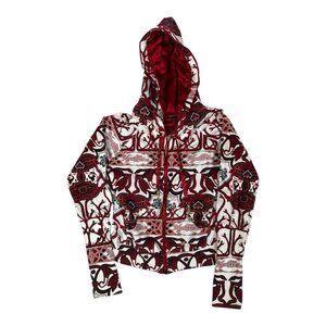 Vintage Apple Bottom Jeans Women’s Hoodie Size Medium All Over Print Y2K